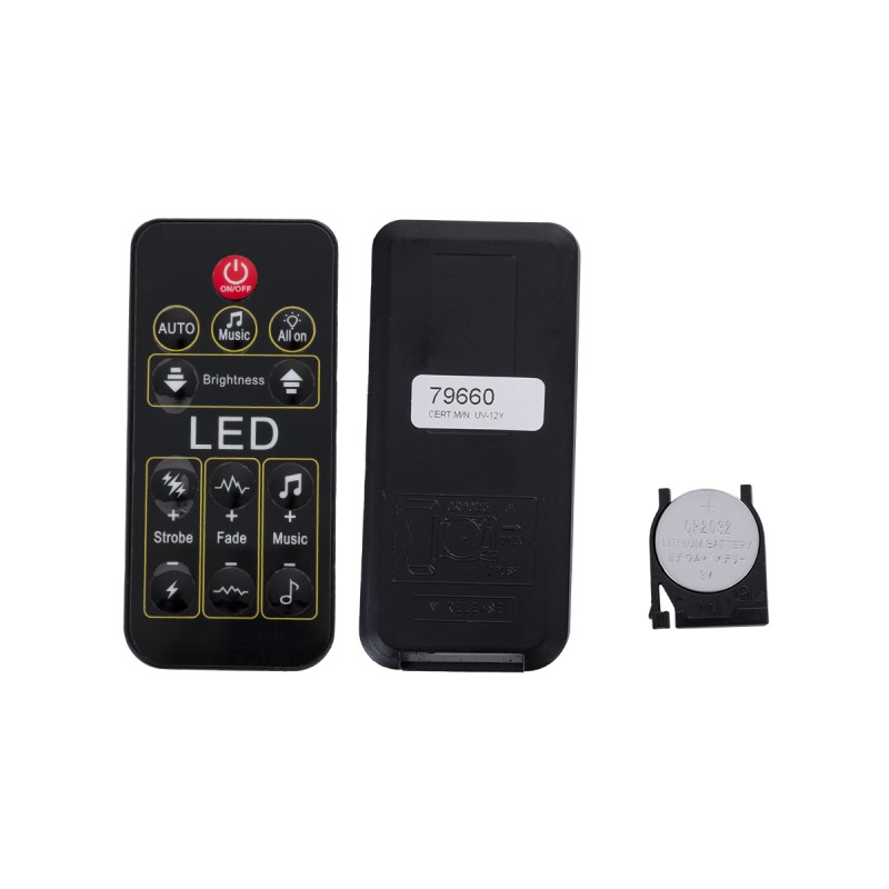 GLOBOSTAR® UVBAR 79660 Μπάρα Φωτισμού LED 36W 120° AC 220-240V IP20 Μαύρο Αλουμίνιο - UV Black Light - DMX512 & Ασύρματο Χειριστήριο IR - Μ50 x Π6 x Υ6cm - 2 Χρόνια Εγγύηση