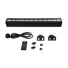 GLOBOSTAR® UVBAR 79660 Μπάρα Φωτισμού LED 36W 120° AC 220-240V IP20 Μαύρο Αλουμίνιο - UV Black Light - DMX512 & Ασύρματο Χειριστήριο IR - Μ50 x Π6 x Υ6cm - 2 Χρόνια Εγγύηση