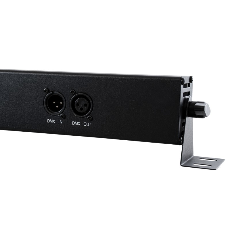 GLOBOSTAR® UVBAR 79660 Μπάρα Φωτισμού LED 36W 120° AC 220-240V IP20 Μαύρο Αλουμίνιο - UV Black Light - DMX512 & Ασύρματο Χειριστήριο IR - Μ50 x Π6 x Υ6cm - 2 Χρόνια Εγγύηση