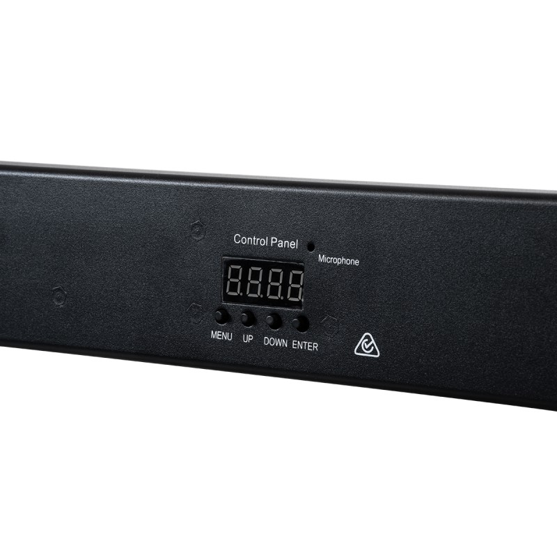 GLOBOSTAR® UVBAR 79660 Μπάρα Φωτισμού LED 36W 120° AC 220-240V IP20 Μαύρο Αλουμίνιο - UV Black Light - DMX512 & Ασύρματο Χειριστήριο IR - Μ50 x Π6 x Υ6cm - 2 Χρόνια Εγγύηση