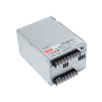 GLOBOSTAR® MEANWELL-PSP600-24 90791 Τροφοδοτικό/Μετασχηματιστής Class I PELV 600W 25A AC 220-240V σε DC 24V IP20 - Ρυθμιζόμενo από DC 20V έως DC 26.4V - Ασημί - Μ17 x Π12 x Υ9.3cm - 3 Χρόνια Εγγύηση