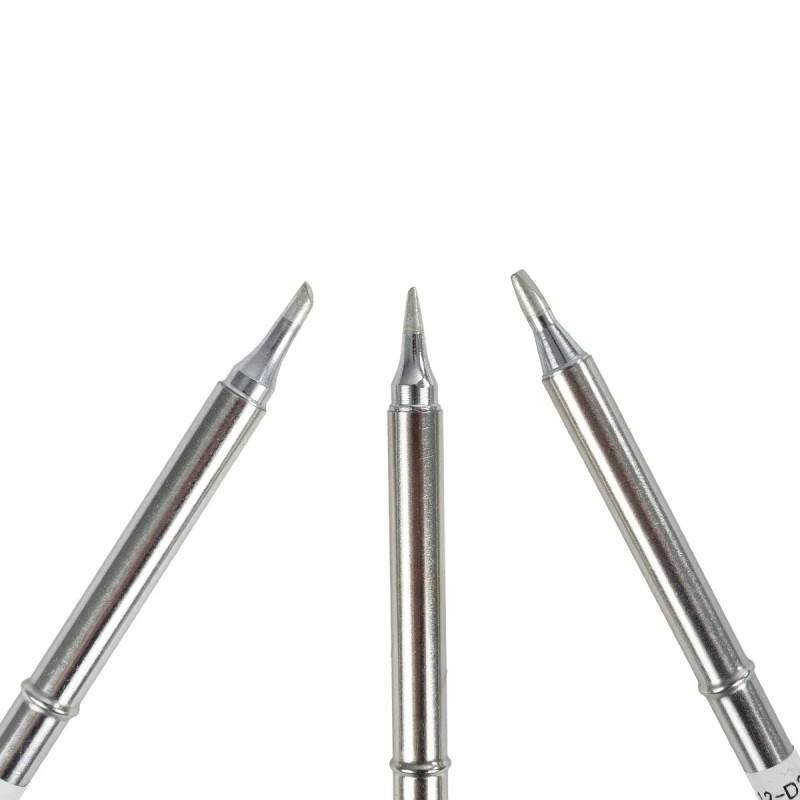 GloboStar® 79949 Drillpro T12 ΣΕΤ 3 Κεφαλών για Κολλητήρι - Σταθμού Συγκόλλησης Συμβατές με Μοντέλα HAKKO FX951 & FX952 και για Άλλα Μοντέλα