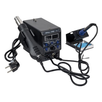 GLOBOSTAR® YIHUA-8786D 79972 Ψηφιακός Σταθμός Συγκόλλησης Θερμού Αέρα με Ψηφιακή Οθόνη & Κολλητήρι 1200W AC 220-240V IP20 - Μ15 x Π23.5 x Υ14cm - 2 Χρόνια Εγγύηση