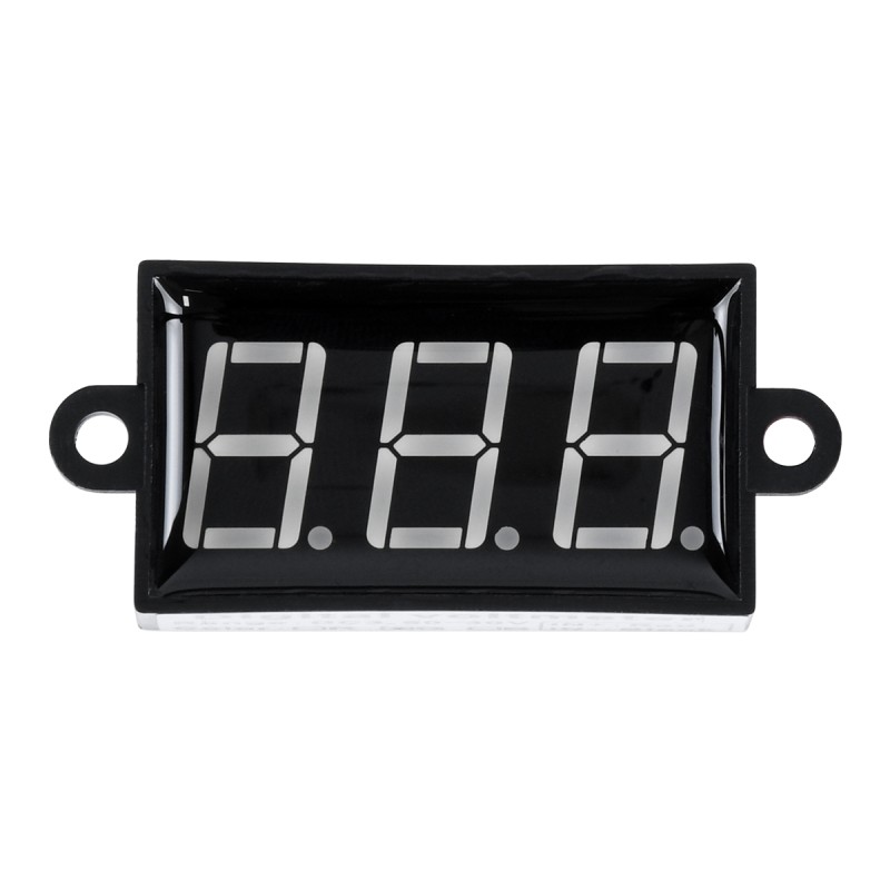 GloboStar® 79986 Όργανο Μέτρησης Τάσης Βολτόμετρο με Οθόνη LED Display DC 3.5 έως 30V Πράσινο Μ5.5 x Π1.5 x Υ2.5cm