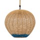 GloboStar® SIMON 00727 Boho Κρεμαστό Φωτιστικό Ανάρτηση Μονόφωτο 1 x E27 IP20 Μπεζ & Μπλε Σχοινί - Μ50 x Π50 x Y47cm GloboStar® SIMON 00727 Boho Κρεμαστό Φωτιστικό Ανάρτηση Μονόφωτο 1 x E27 IP20 Μπεζ & Μπλε Σχοινί - Μ50 x Π50 x Y47cm