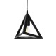 GLOBOSTAR® TRIANGLE 203-0159 Μοντέρνο Κρεμαστό Φωτιστικό Οροφής με Ντουί 1 x E27 AC 220-240V IP20 - Μάυρο - Μ24 x Π24 x Υ22cm GloboStar® TRIANGLE 203-0159 Μοντέρνο Κρεμαστό Φωτιστικό Καμπάνα Μονόφωτο 1 x E27 IP20 Μάυρο Πλαστικό - Μ24 x Π24 x Υ86cm