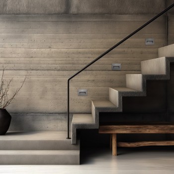 kelvo® STEPART KLV-101-0084 Χωνευτό Φωτιστικό Σκαλοπατιού / Διαδρόμου LED 3W 375lm 45° AC 220-240V Αδιάβροχο IP65 Θερμό Λευκό 2700K - Lumileds SMD Chip & TÜV SÜD Driver - Γκρι Ανθρακί Ματ - Μ11.5 x Π5.3 x Υ8.3cm / Q10.6 x 7.6cm - 5 Χρόνια Εγγύηση