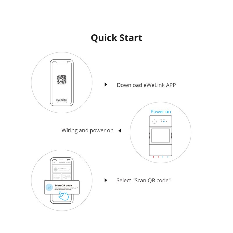 GloboStar® 80079 SONOFF POW Elite POWR316D Smart WiFi Real Time Power Consumption AC 100-240V MAX 16A