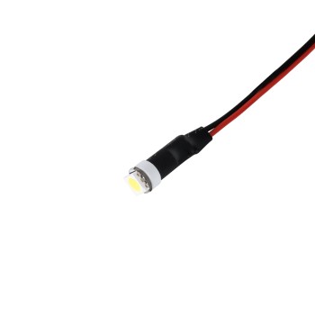 GloboStar® SMD-LED 81482 Υψηλής Ισχύος SMD LED 0.12W 20lm DC 12V - Φ0.7 x Υ2.3cm - Ψυχρό Λευκό 6000K - Dimmable - 2 Χρόνια Εγγύηση