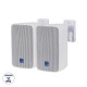GLOBOSTAR® FDB ES104WT 98001 Επιτοίχιο Παθητικό Ηχείο Εγκαταστάσεων με Μετασχηματιστή 100V & 16Ω - 80W RMS (160W Peak) - 1 x 4" Inches LF & 1 x 0.8" Inches HF - Αδιάβροχο IP46 - Λευκό - Μ14 x Π17 x Υ23cm - Σετ 2 Τεμαχίων - 2 Χρόνια Εγγύη