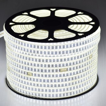 GLOBOSTAR® EPIWIDE 70510 Ταινία LED 24W/m 2400lm/m 120° DC 220-240V Αδιάβροχη IP65 180 x SMD2835 Chip/m Ψυχρό Λευκό 6000K Dimmable - Epistar SMD Chip - M100 x Π1.6 x Υ0.7cm - 3 Χρόνια Εγγύηση