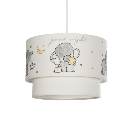 GloboStar® ELEPHANT 204-0002 Παιδικό Κρεμαστό Φωτιστικό Φιγούρα Μονόφωτο 1 x E27 IP20 Λευκό Ύφασμα - Μ30 x Π30 x Υ70cm GloboStar® ELEPHANT 204-0002 Παιδικό Κρεμαστό Φωτιστικό Φιγούρα Μονόφωτο 1 x E27 IP20 Λευκό Ύφασμα - Μ30 x Π30 x Υ70cm