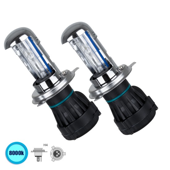 GloboStar® 84013 H4 ΣΕΤ 2 x Λάμπες Βασικού Φωτισμού Φορτηγού Xenon HID 70W 6400lm DC 24V IP20 Ψυχρό Λευκό 8000K GloboStar® 84013 H4 ΣΕΤ 2 x Λάμπες Βασικού Φωτισμού Φορτηγού Xenon HID 70W 6400lm DC 24V IP20 Ψυχρό Λευκό 8000K