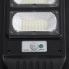 GLOBOSTAR® STREETB 85342 Φωτιστικό Δρόμου LED 60W 3000lm 120° DC 5V με Ενσωματωμένο Φωτοβολταϊκό Panel 6V 9W & Επαναφορτιζόμενη Μπαταρία Li-ion 3.2V 9000mAh με Αισθητήρα Κίνησης-Ημέρας-Νύχτας Αδιάβροχο IP65 Ψυχρό Λευκό 6000K - Μαύρο - Μ22 x Π50 x Υ6cm