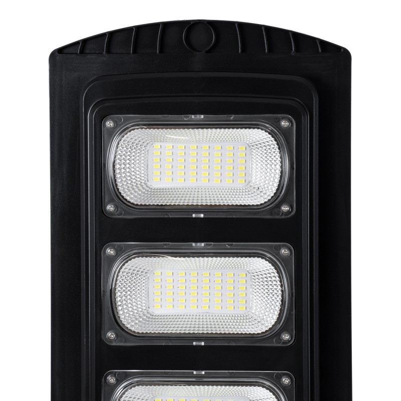 GloboStar® STREETA 85344 Professional LED Solar Street Light Αυτόνομο Ηλιακό Φωτιστικό Δρόμου 120W 1200lm 192 x LED SMD 5730 με Ενσωματωμένο Φωτοβολταϊκό Panel 6V 15W & Επαναφορτιζόμενη Μπαταρία Li-ion 3.2V 15000mAh με Αισθητήρα Ημέρας-Νύχτας & PI