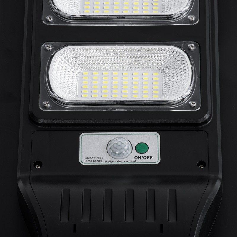 GloboStar® STREETA 85344 Professional LED Solar Street Light Αυτόνομο Ηλιακό Φωτιστικό Δρόμου 120W 1200lm 192 x LED SMD 5730 με Ενσωματωμένο Φωτοβολταϊκό Panel 6V 15W & Επαναφορτιζόμενη Μπαταρία Li-ion 3.2V 15000mAh με Αισθητήρα Ημέρας-Νύχτας & PI