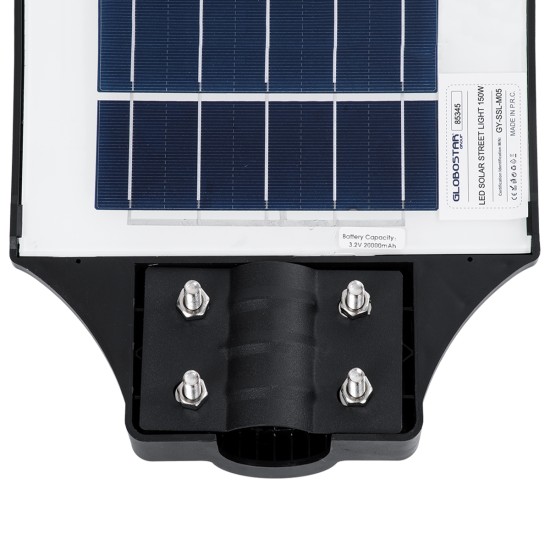 GloboStar® STREETA 85345 Professional LED Solar Street Light Αυτόνομο Ηλιακό Φωτιστικό Δρόμου 150W 1500lm 240 x LED SMD 5730 με Ενσωματωμένο Φωτοβολταϊκό Panel 6V 18W & Επαναφορτιζόμενη Μπαταρία Li-ion 3.2V 20000mAh με Αισθητήρα Ημέρας-Νύχτας & PI GloboStar® STREETA 85345 Professional LED Solar Street Light Αυτόνομο Ηλιακό Φωτιστικό Δρόμου 150W 1500lm 240 x LED SMD 5730 με Ενσωματωμένο Φωτοβολταϊκό Panel 6V 18W & Επαναφορτιζόμενη Μπαταρία Li-ion 3.2V 20000mAh με Αισθητήρα Ημέρας-Νύχτας & PI