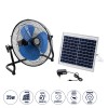 GloboStar® SOLARO-FAN 85351 Solar Fan Αυτόνομος Ηλιακός Επιδαπέδιος Ανεμιστήρας 25W 2 Λειτουργιών Ρεύματος με AC 220-240V ή με Φωτοβολταϊκό Panel 9V 12W & Επαναφορτιζόμενη Μπαταρία Li-ion 7.4V 4400mAh - 12 Ταχύτητες - Ενσωματωμένο USB 2.0 Charger Συσκ