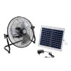 GloboStar® SOLARO-FAN 85352 Solar Fan Αυτόνομος Ηλιακός Επιδαπέδιος Ανεμιστήρας 25W 2 Λειτουργιών Ρεύματος με AC 220-240V ή με Φωτοβολταϊκό Panel 9V 12W & Επαναφορτιζόμενη Μπαταρία Li-ion 7.4V 4400mAh - 12 Ταχύτητες - Ενσωματωμένο USB 2.0 Charger Συσκ