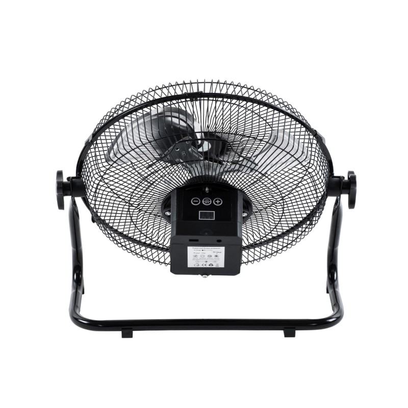 GloboStar® SOLARO-FAN 85352 Solar Fan Αυτόνομος Ηλιακός Επιδαπέδιος Ανεμιστήρας 25W 2 Λειτουργιών Ρεύματος με AC 220-240V ή με Φωτοβολταϊκό Panel 9V 12W & Επαναφορτιζόμενη Μπαταρία Li-ion 7.4V 4400mAh - 12 Ταχύτητες - Ενσωματωμένο USB 2.0 Charger Συσκ