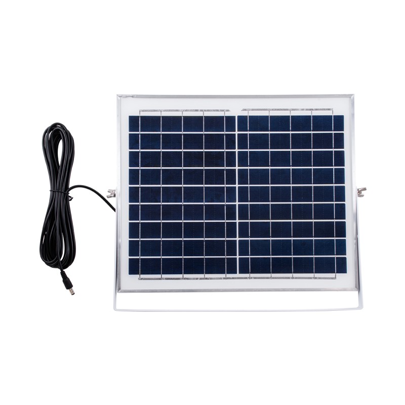 GloboStar® SOLARI-FAN 85353 Solar Fan Αυτόνομος Ηλιακός Επιτραπέζιος Ανεμιστήρας 25W 2 Λειτουργιών Ρεύματος με AC 220-240V ή με Φωτοβολταϊκό Panel 9V 12W & Επαναφορτιζόμενη Μπαταρία Li-ion 7.4V 4400mAh - 3 Ταχύτητες - IP20 - Μ24 x Π36 x Υ49cm - Λευκό