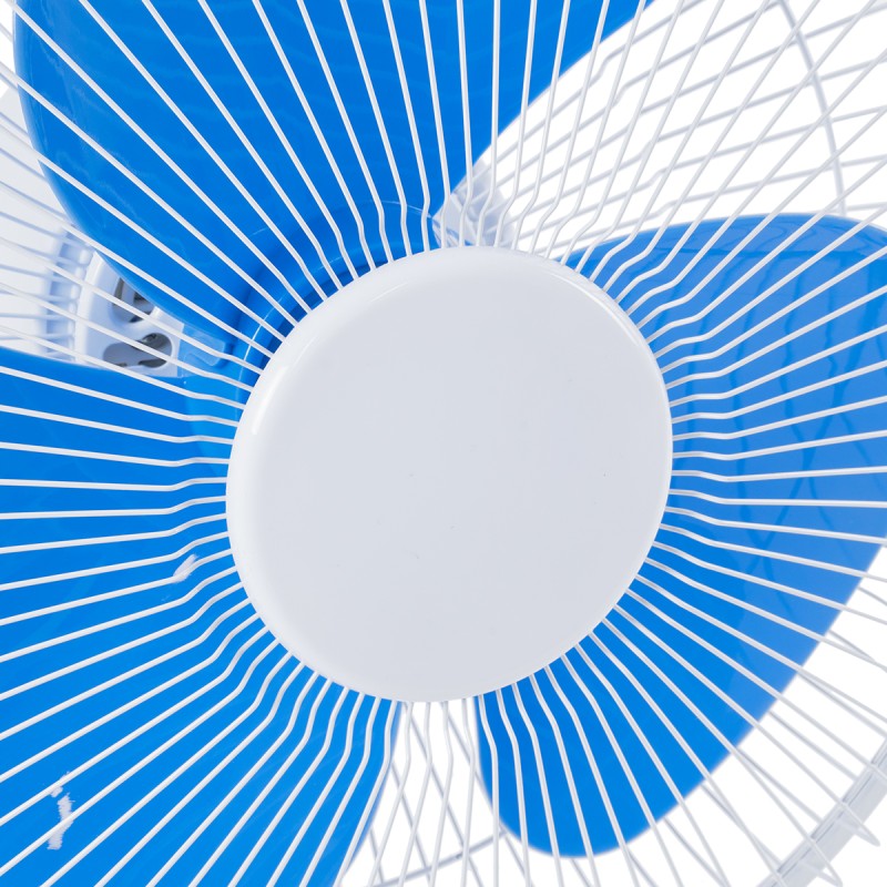 GloboStar® SOLARI-FAN 85353 Solar Fan Αυτόνομος Ηλιακός Επιτραπέζιος Ανεμιστήρας 25W 2 Λειτουργιών Ρεύματος με AC 220-240V ή με Φωτοβολταϊκό Panel 9V 12W & Επαναφορτιζόμενη Μπαταρία Li-ion 7.4V 4400mAh - 3 Ταχύτητες - IP20 - Μ24 x Π36 x Υ49cm - Λευκό