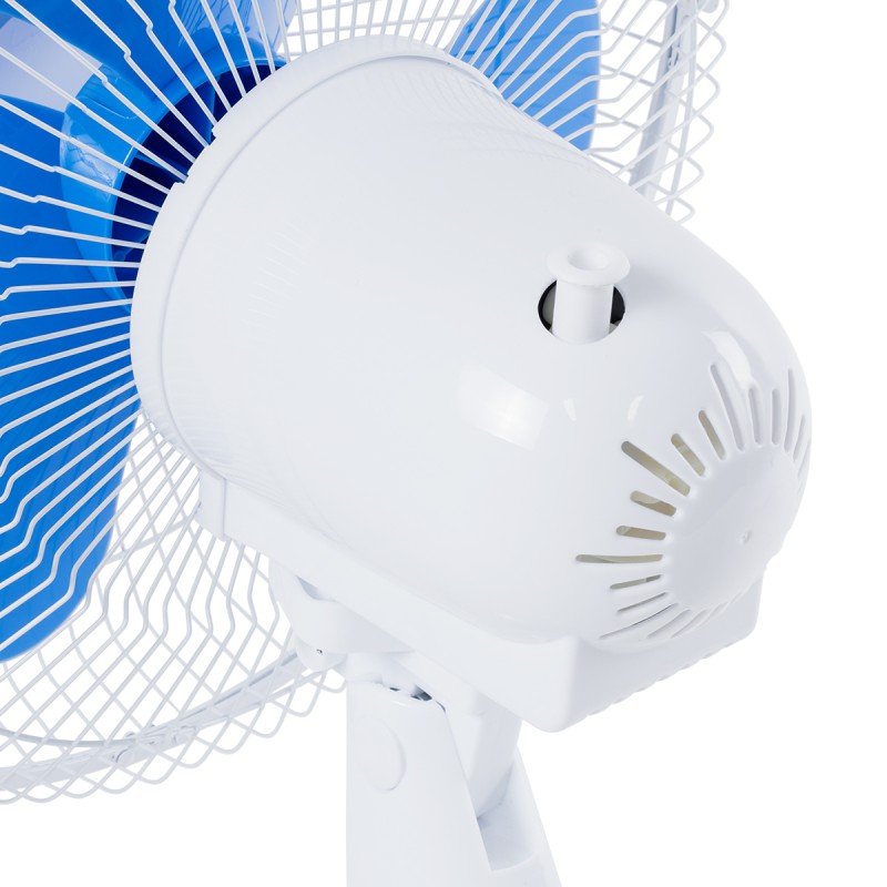 GloboStar® SOLARI-FAN 85353 Solar Fan Αυτόνομος Ηλιακός Επιτραπέζιος Ανεμιστήρας 25W 2 Λειτουργιών Ρεύματος με AC 220-240V ή με Φωτοβολταϊκό Panel 9V 12W & Επαναφορτιζόμενη Μπαταρία Li-ion 7.4V 4400mAh - 3 Ταχύτητες - IP20 - Μ24 x Π36 x Υ49cm - Λευκό