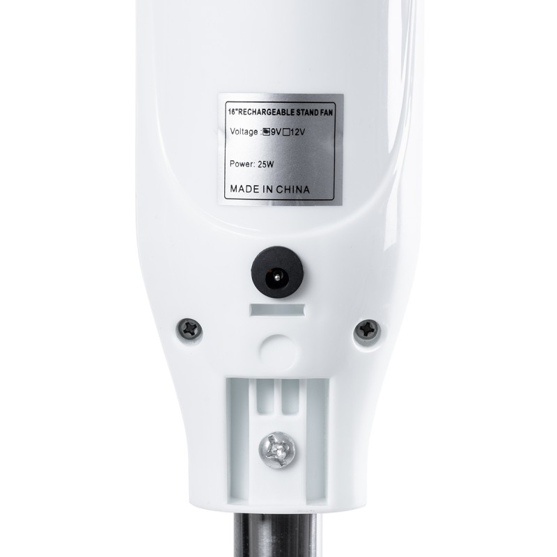 GloboStar® SOLARA-FAN 85355 Solar Fan Αυτόνομος Ηλιακός Επιδαπέδιος Ανεμιστήρας 25W 2 Λειτουργιών Ρεύματος με AC 220-240V ή με Φωτοβολταϊκό Panel 9V 12W & Επαναφορτιζόμενη Μπαταρία Li-ion 7.4V 4400mAh - 3 Ταχύτητες - Ενσωματωμένο USB 2.0 Charger Συσκε