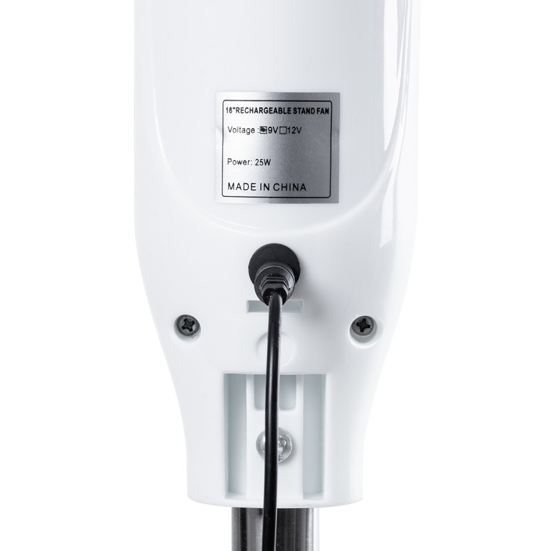 GloboStar® SOLARA-FAN 85355 Solar Fan Αυτόνομος Ηλιακός Επιδαπέδιος Ανεμιστήρας 25W 2 Λειτουργιών Ρεύματος με AC 220-240V ή με Φωτοβολταϊκό Panel 9V 12W & Επαναφορτιζόμενη Μπαταρία Li-ion 7.4V 4400mAh - 3 Ταχύτητες - Ενσωματωμένο USB 2.0 Charger Συσκε