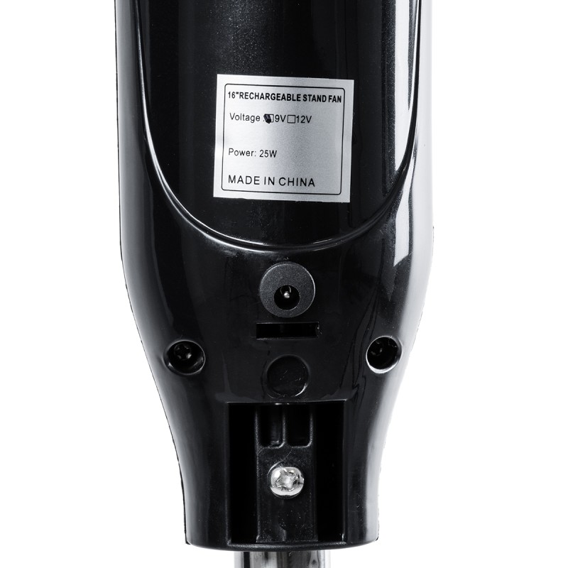 GloboStar® SOLARA-FAN 85356 Solar Fan Αυτόνομος Ηλιακός Επιδαπέδιος Ανεμιστήρας 25W 2 Λειτουργιών Ρεύματος με AC 220-240V ή με Φωτοβολταϊκό Panel 9V 12W & Επαναφορτιζόμενη Μπαταρία Li-ion 7.4V 4400mAh - 3 Ταχύτητες - Ενσωματωμένο USB 2.0 Charger Συσκε