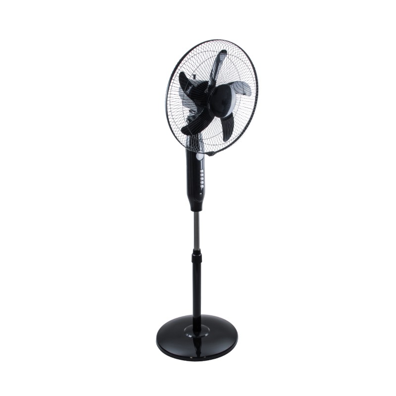GloboStar® SOLARA-FAN 85356 Solar Fan Αυτόνομος Ηλιακός Επιδαπέδιος Ανεμιστήρας 25W 2 Λειτουργιών Ρεύματος με AC 220-240V ή με Φωτοβολταϊκό Panel 9V 12W & Επαναφορτιζόμενη Μπαταρία Li-ion 7.4V 4400mAh - 3 Ταχύτητες - Ενσωματωμένο USB 2.0 Charger Συσκε