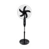 GloboStar® SOLARA-FAN 85356 Solar Fan Αυτόνομος Ηλιακός Επιδαπέδιος Ανεμιστήρας 25W 2 Λειτουργιών Ρεύματος με AC 220-240V ή με Φωτοβολταϊκό Panel 9V 12W & Επαναφορτιζόμενη Μπαταρία Li-ion 7.4V 4400mAh - 3 Ταχύτητες - Ενσωματωμένο USB 2.0 Charger Συσκε