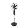 GloboStar® SOLARA-FAN 85356 Solar Fan Αυτόνομος Ηλιακός Επιδαπέδιος Ανεμιστήρας 25W 2 Λειτουργιών Ρεύματος με AC 220-240V ή με Φωτοβολταϊκό Panel 9V 12W & Επαναφορτιζόμενη Μπαταρία Li-ion 7.4V 4400mAh - 3 Ταχύτητες - Ενσωματωμένο USB 2.0 Charger Συσκε