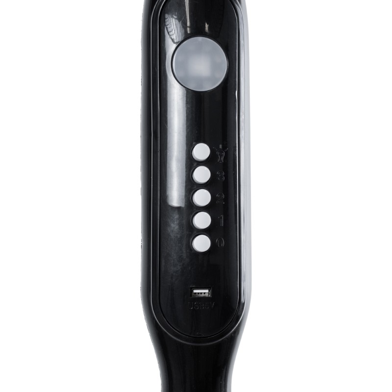 GloboStar® SOLARA-FAN 85356 Solar Fan Αυτόνομος Ηλιακός Επιδαπέδιος Ανεμιστήρας 25W 2 Λειτουργιών Ρεύματος με AC 220-240V ή με Φωτοβολταϊκό Panel 9V 12W & Επαναφορτιζόμενη Μπαταρία Li-ion 7.4V 4400mAh - 3 Ταχύτητες - Ενσωματωμένο USB 2.0 Charger Συσκε