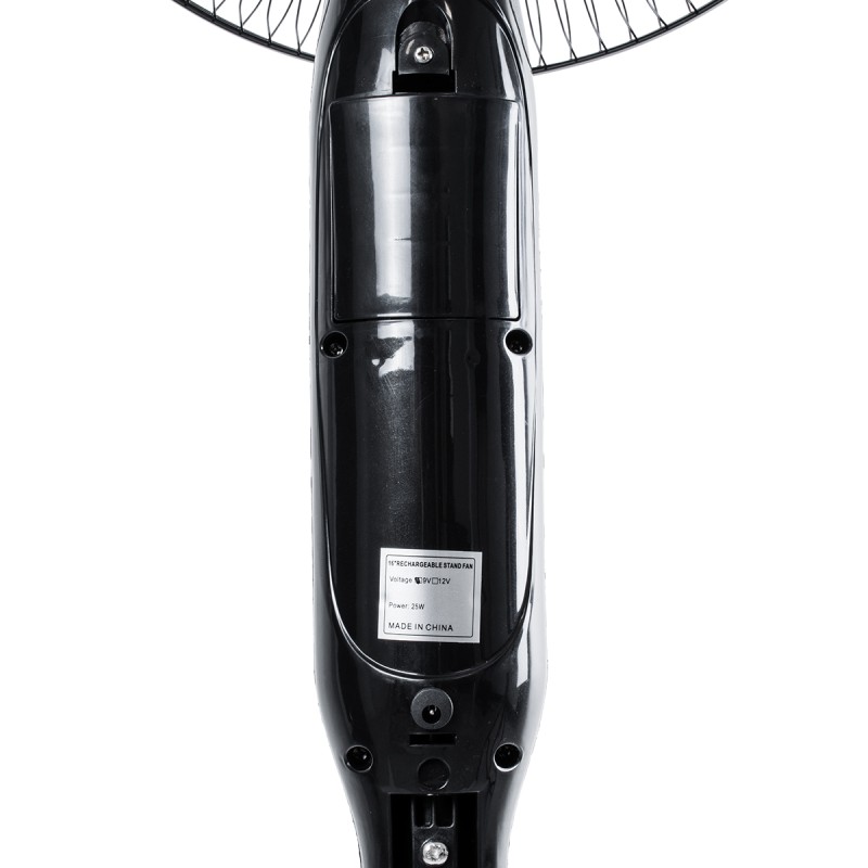 GloboStar® SOLARA-FAN 85356 Solar Fan Αυτόνομος Ηλιακός Επιδαπέδιος Ανεμιστήρας 25W 2 Λειτουργιών Ρεύματος με AC 220-240V ή με Φωτοβολταϊκό Panel 9V 12W & Επαναφορτιζόμενη Μπαταρία Li-ion 7.4V 4400mAh - 3 Ταχύτητες - Ενσωματωμένο USB 2.0 Charger Συσκε