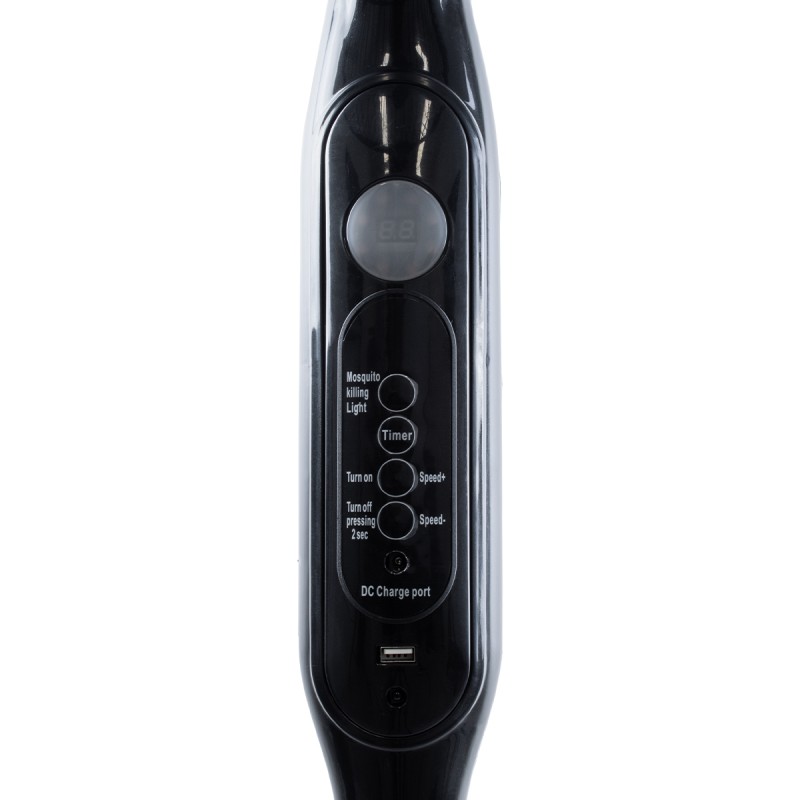 GloboStar® SOLARE-FAN 85358 Solar Fan Αυτόνομος Ηλιακός Επιδαπέδιος Ανεμιστήρας 25W 2 Λειτουργιών Ρεύματος με AC 220-240V ή με Φωτοβολταϊκό Panel 9V 15W & Επαναφορτιζόμενη Μπαταρία Li-ion 7.4V 6000mAh - 12 Ταχύτητες - Ασύρματο Χειριστήριο - Ενσωματωμέ