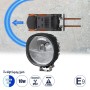 GloboStar® 85429 E9 Mark Forklift Safety Lights - Φώτα Προειδοποίησης & Διαγράμμισης Ασφαλείας για Περονοφόρα - Κλάρκ LED 10W DC 9-80V Αδιάβροχο IP67 Μπλε & Ψυχρό Λευκό 6000K Μ12.5 x Π10 x Υ6.5cm