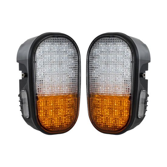 GloboStar® 85455 E57 Mark Σετ 2 x Φανάρια για TOYOTA & UNIVERSAL FORKLIFT Βασικού Φωτισμού για Οχήματα Περονοφόρα - Κλάρκ με Φλας LED 40W DC 10-80V Αδιάβροχα IP6K9K Πορτοκαλί & Ψυχρό Λευκό 6000K Μ20 x Π8 x Υ12cm GloboStar® 85455 E57 Mark Σετ 2 x Φανάρια για TOYOTA & UNIVERSAL FORKLIFT Βασικού Φωτισμού για Οχήματα Περονοφόρα - Κλάρκ με Φλας LED 40W DC 10-80V Αδιάβροχα IP6K9K Πορτοκαλί & Ψυχρό Λευκό 6000K Μ20 x Π8 x Υ12cm