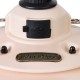 GloboStar® 85696 Αυτόνομο Φανάρι Camping LED 4W USB 2.0 με Επαναφορτιζόμενη Μπαταρία 1 x 18650 2000mAh Li-ion Power Bank IP20 Dimmable Ροζ με Διάφανο Γυαλί CCT Εναλλαγή Φωτισμού μέσω On/Off All In One Ψυχρό 6000K+Φυσικό 4500K+Θερμό 2700K Φ13.5 x Υ17.5cm