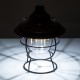 GloboStar® 85697 Αυτόνομο Φανάρι Camping LED 4W USB 2.0 με Επαναφορτιζόμενη Μπαταρία 1 x 18650 2000mAh Li-ion Power Bank IP20 Dimmable Καφέ με Διάφανο Γυαλί CCT Εναλλαγή Φωτισμού μέσω On/Off All In One Ψυχρό 6000K+Φυσικό 4500K+Θερμό 2700K Φ13.5 x Υ17.5cm
