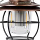 GloboStar® 85697 Αυτόνομο Φανάρι Camping LED 4W USB 2.0 με Επαναφορτιζόμενη Μπαταρία 1 x 18650 2000mAh Li-ion Power Bank IP20 Dimmable Καφέ με Διάφανο Γυαλί CCT Εναλλαγή Φωτισμού μέσω On/Off All In One Ψυχρό 6000K+Φυσικό 4500K+Θερμό 2700K Φ13.5 x Υ17.5cm