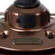 GloboStar® 85697 Αυτόνομο Φανάρι Camping LED 4W USB 2.0 με Επαναφορτιζόμενη Μπαταρία 1 x 18650 2000mAh Li-ion Power Bank IP20 Dimmable Καφέ με Διάφανο Γυαλί CCT Εναλλαγή Φωτισμού μέσω On/Off All In One Ψυχρό 6000K+Φυσικό 4500K+Θερμό 2700K Φ13.5 x Υ17.5cm