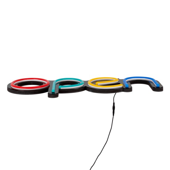 GloboStar® 85856 Φωτιστικό Ταμπέλα Φωτεινή Επιγραφή NEON LED Σήμανσης Animated OPEN 30W AC 230V με Διακόπτη On/Off και Ασύρματο Χειριστήριο IR Κόκκινο - Πράσινο - Κίτρινο - Γαλάζιο GloboStar® 85856 Φωτιστικό Ταμπέλα Φωτεινή Επιγραφή NEON LED Σήμανσης Animated OPEN 30W AC 230V με Διακόπτη On/Off και Ασύρματο Χειριστήριο IR Κόκκινο - Πράσινο - Κίτρινο - Γαλάζιο
