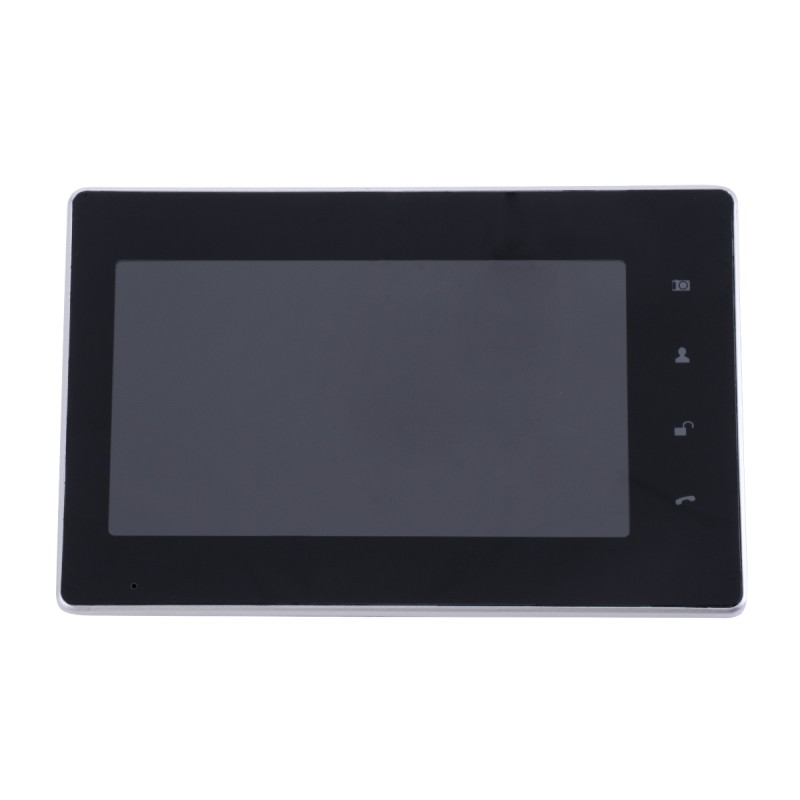 GloboStar® 86061 Σετ Θυροτηλεόρασης με Έγχρωμη Οθόνη Αφής 7 και Κάμερα 1080P HD & 4 Επαγωγικά Κλειδιά για Ηλεκτρονικές Κλειδαριές - Μαύρο - Ασημί