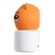 GloboStar® 86081 Επιτραπέζια Κάμερα WiFi HD 1080P 350° Διπλή Κατέυθυνση Ομιλίας & Ανιχνευτή Κίνησης - Απομακρυσμένος Έλεγχος Body Auto Tracking IP20 - Πορτοκαλί Λευκό - Φ8 x Υ13cm - 2 Χρόνια Εγγύηση