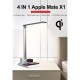 GloboStar® CHATEAU 86101 Μοντέρνο Φωτιστικό Γραφείου Λευκό LED 5 Watt 1000lm DC 5V Αφής & Καλώδιο Τροφοδοσίας USB με Ασύρματη Φόρτιση - Wireless Charger για Τηλέφωνα και Earphones Φυσικό Λευκό 4500K