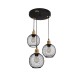 GloboStar® VIVIDUS 201-0020 Vintage Κρεμαστό Φωτιστικό Πλέγμα Τρίφωτο 3 x E27 IP20 Μαύρο και Χρυσό Μέταλλο - Μ32 x Π32 x Υ70cm GloboStar® VIVIDUS 201-0020 Vintage Κρεμαστό Φωτιστικό Πλέγμα Τρίφωτο 3 x E27 IP20 Μαύρο και Χρυσό Μέταλλο - Μ32 x Π32 x Υ70cm
