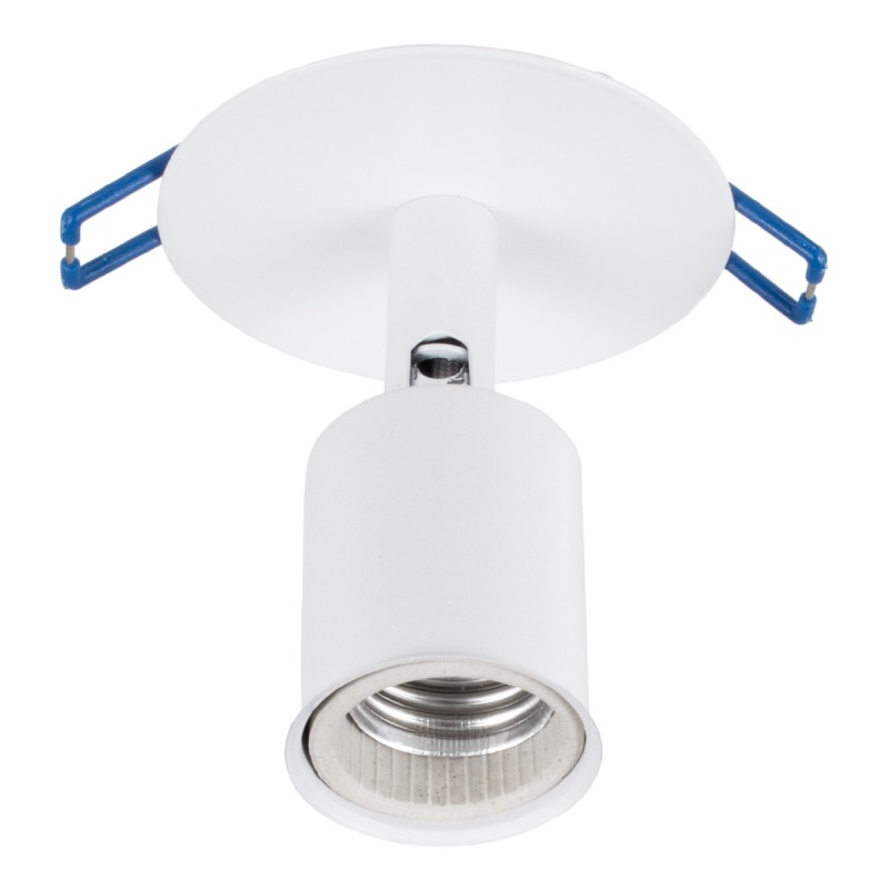 GloboStar® SARA 00848 Μοντέρνο Φωτιστικό Οροφής Σποτ Μονόφωτο 1 x E27 IP20 Λευκό Μέταλλο - Μ8 x Π8 x Υ8.5cm