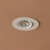 kelvo® OMEGA KLV-101-0037 Χωνευτό Κινούμενο Φωτιστικό Downlight Σποτ για Λάμπα MR16 με Ντουί GU10 AC 220-240V IP20 - Λευκό Ματ - Μ10.5 x Π10.5 x Υ2.2cm / Q7.5cm