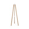 GloboStar® TRIPOD 203-0260 Μοντέρνο Επιδαπέδιο Φωτιστικό Μονόφωτο 1 x E27 IP20 Μπέζ Ξύλο - Μ38 x Π38 x Υ120cm
